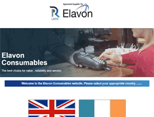 Tablet Screenshot of elavonconsumables.com