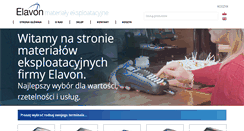 Desktop Screenshot of elavonconsumables.pl